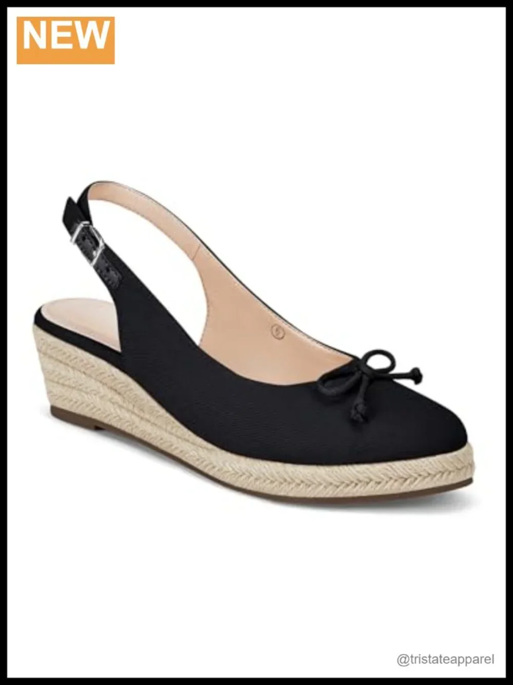 Espadrilles Wedges Shoes Platform Slingback Mid Low Heel Canvas Bow Dress